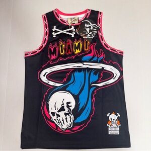 Brand X Reapers Of South Beach Basketball Jersey Dwayne Wade LeBron James Medium